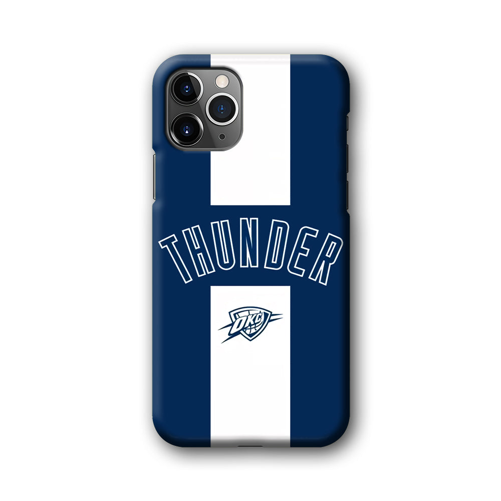 Oklahoma City Thunder Stripe White iPhone 11 Pro Max Case