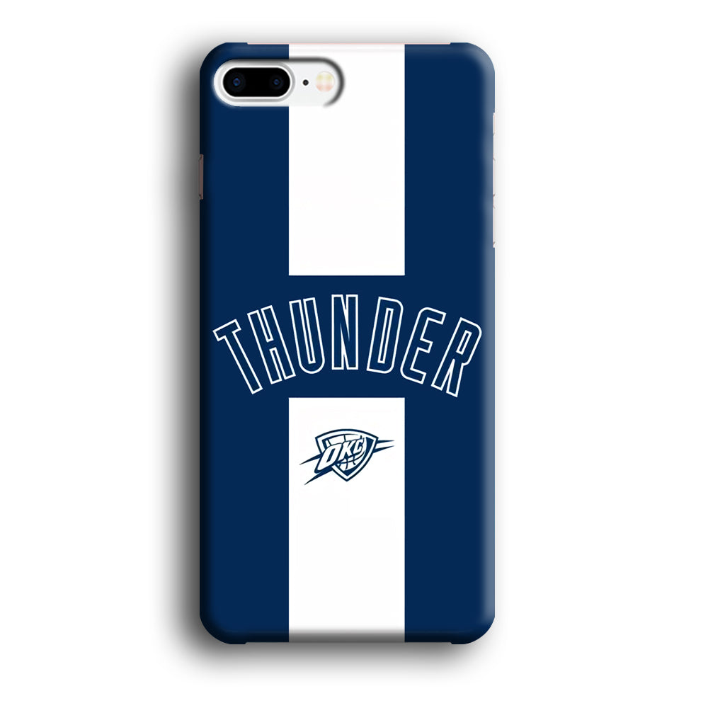 Oklahoma City Thunder Stripe White iPhone 8 Plus Case