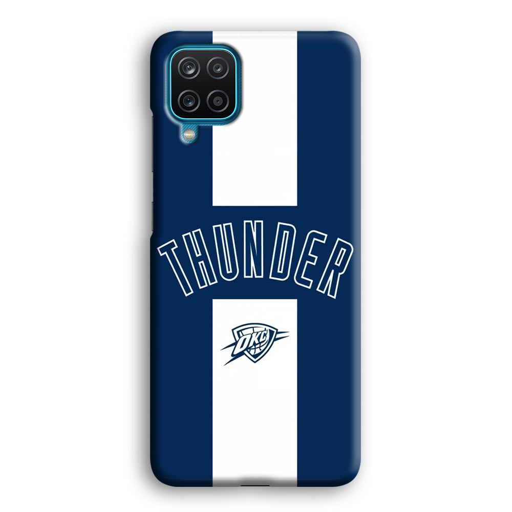 Oklahoma City Thunder Stripe White Samsung Galaxy A12 Case