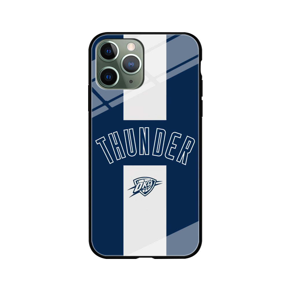 Oklahoma City Thunder Stripe White iPhone 11 Pro Max Case