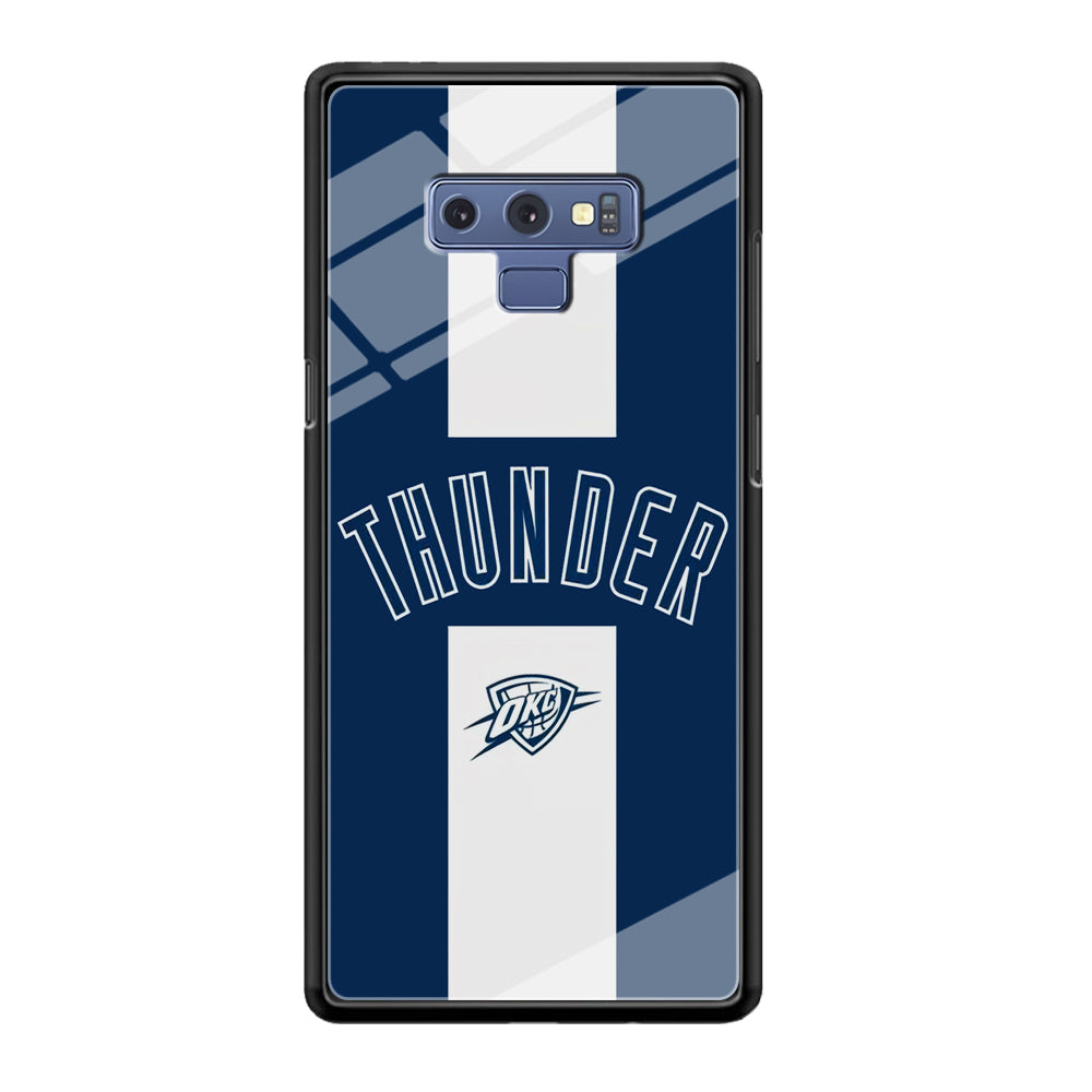 Oklahoma City Thunder Stripe White Samsung Galaxy Note 9 Case