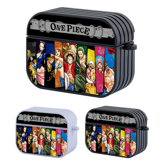 One Piece Luffy Crew Art Hard Plastic Case Cover For Apple Airpods Pro