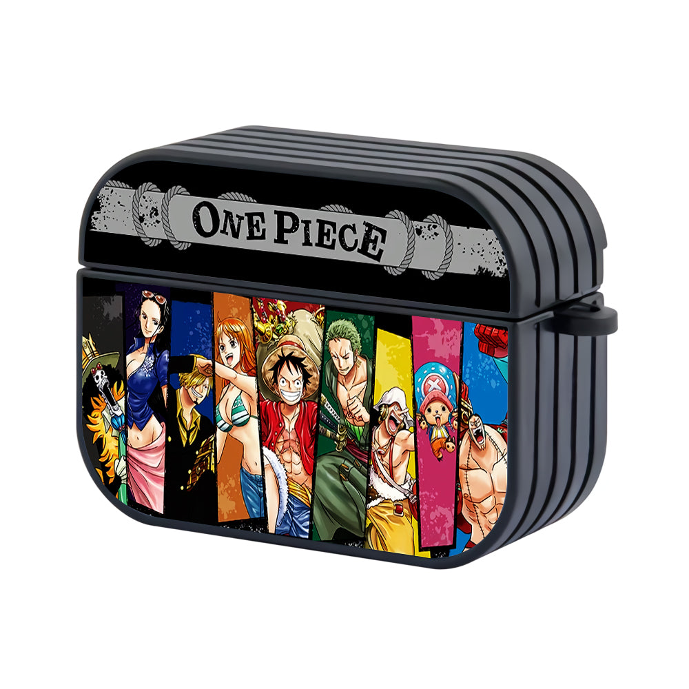 One Piece Luffy Crew Art Hard Plastic Case Cover For Apple Airpods Pro