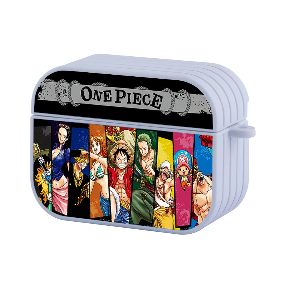 One Piece Luffy Crew Art Hard Plastic Case Cover For Apple Airpods Pro