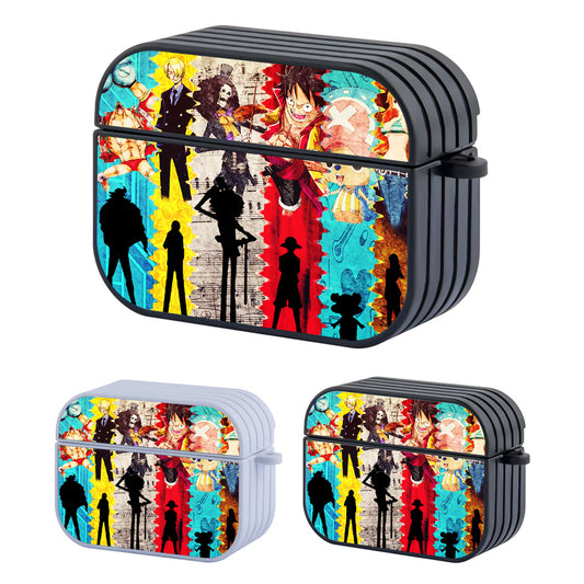 One Piece Silhouette Character Hard Plastic Case Cover For Apple Airpods Pro