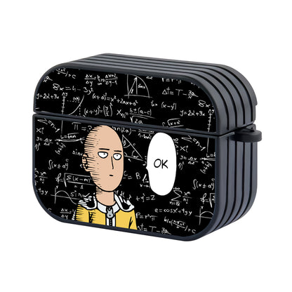 One Punch Man Saitama Confused Formula Hard Plastic Case Cover For Apple Airpods Pro