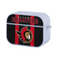 Ottawa Senators Red Stripe Hard Plastic Case Cover For Apple Airpods Pro