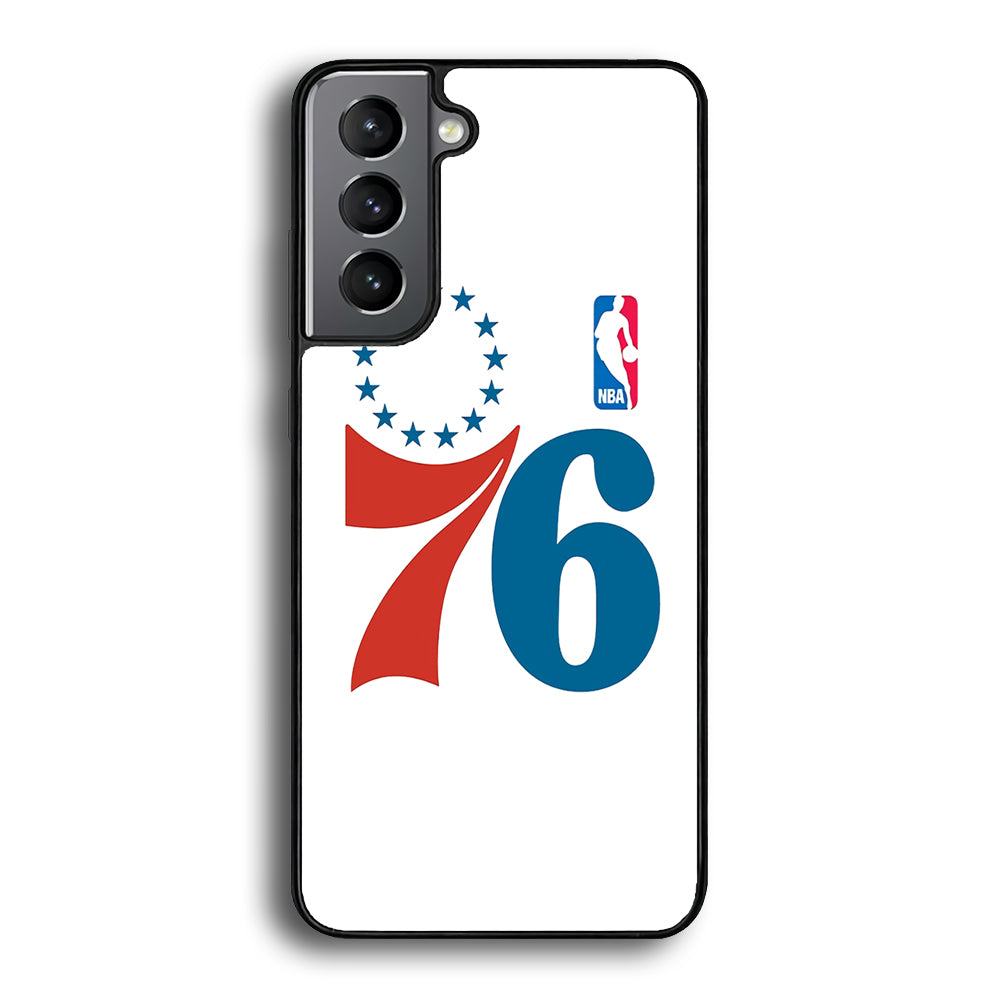 Philadelphia 76ers White Samsung Galaxy S22 Case - Ezzystore