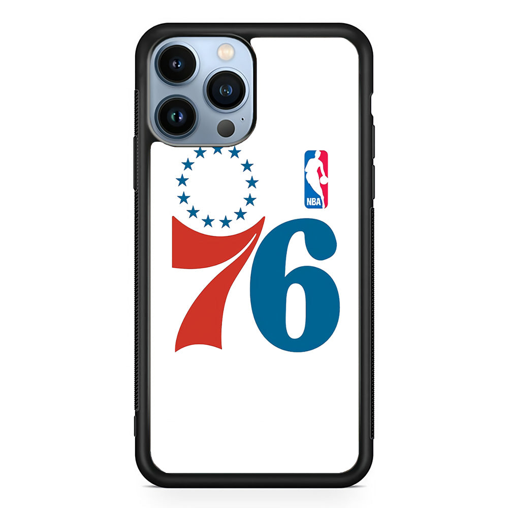 Philadelphia 76ers White iPhone 15 Pro Case