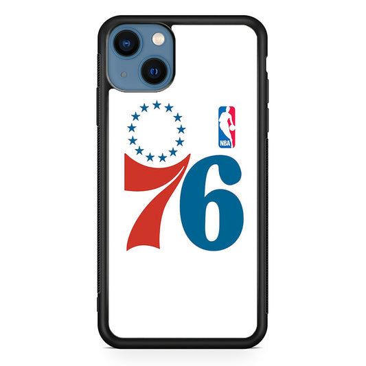 Philadelphia 76ers White iPhone 15 Plus Case