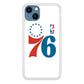 Philadelphia 76ers White iPhone 15 Plus Case