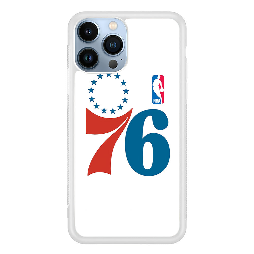 Philadelphia 76ers White iPhone 15 Pro Max Case