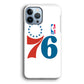 Philadelphia 76ers White iPhone 15 Pro Max Case