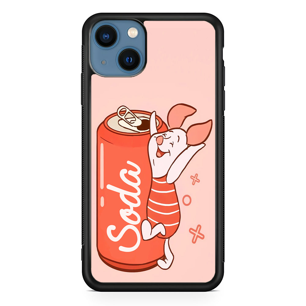 Piglet Winnie The Pooh Favorite Sodas iPhone 15 Case