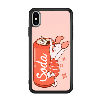 Piglet Winnie The Pooh Favorite Sodas iPhone XS Case