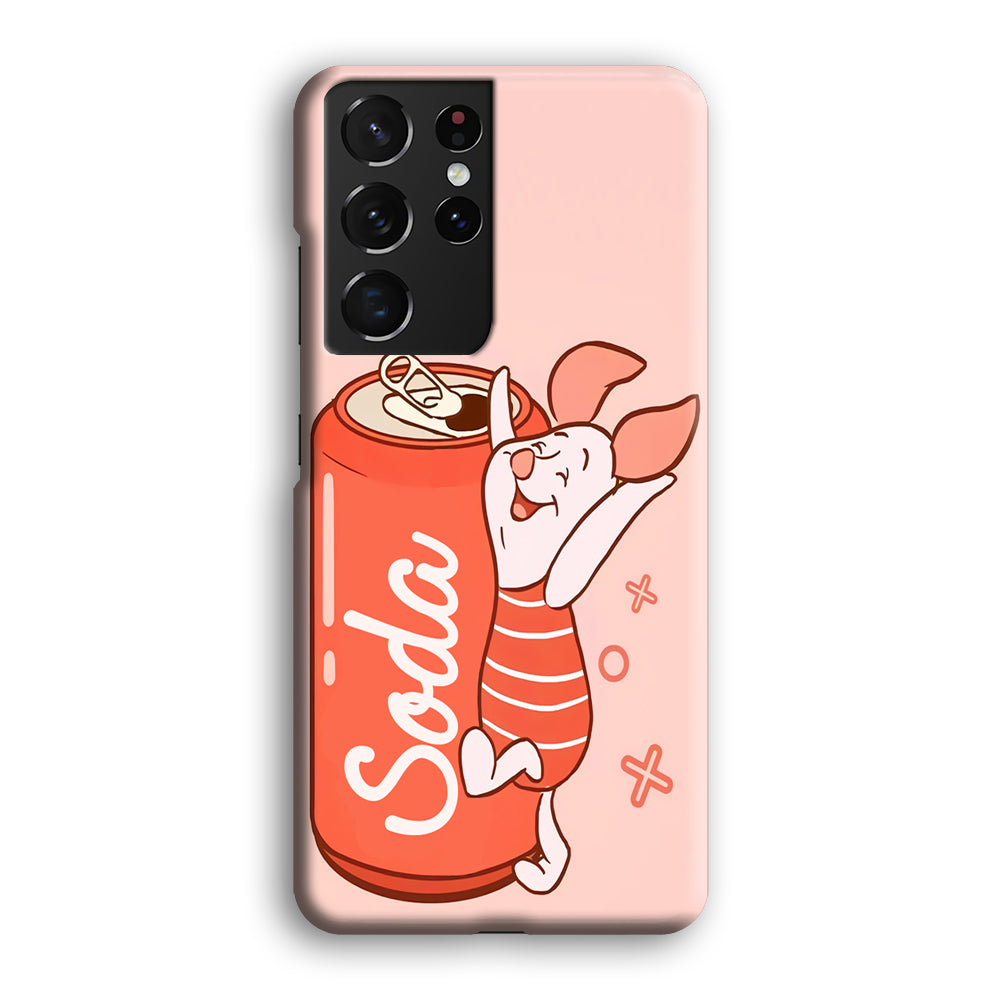 Piglet Winnie The Pooh Favorite Sodas Samsung Galaxy S21 Ultra Case