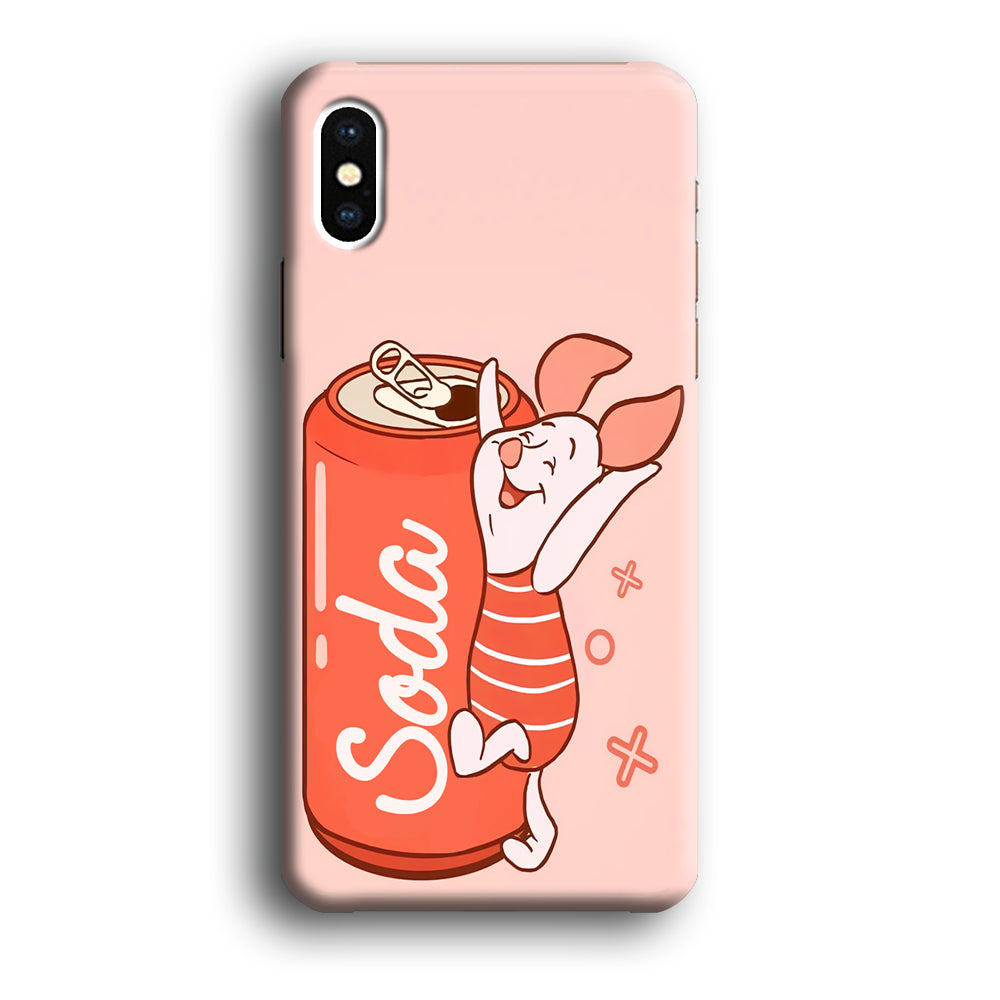 Piglet Winnie The Pooh Favorite Sodas iPhone X Case