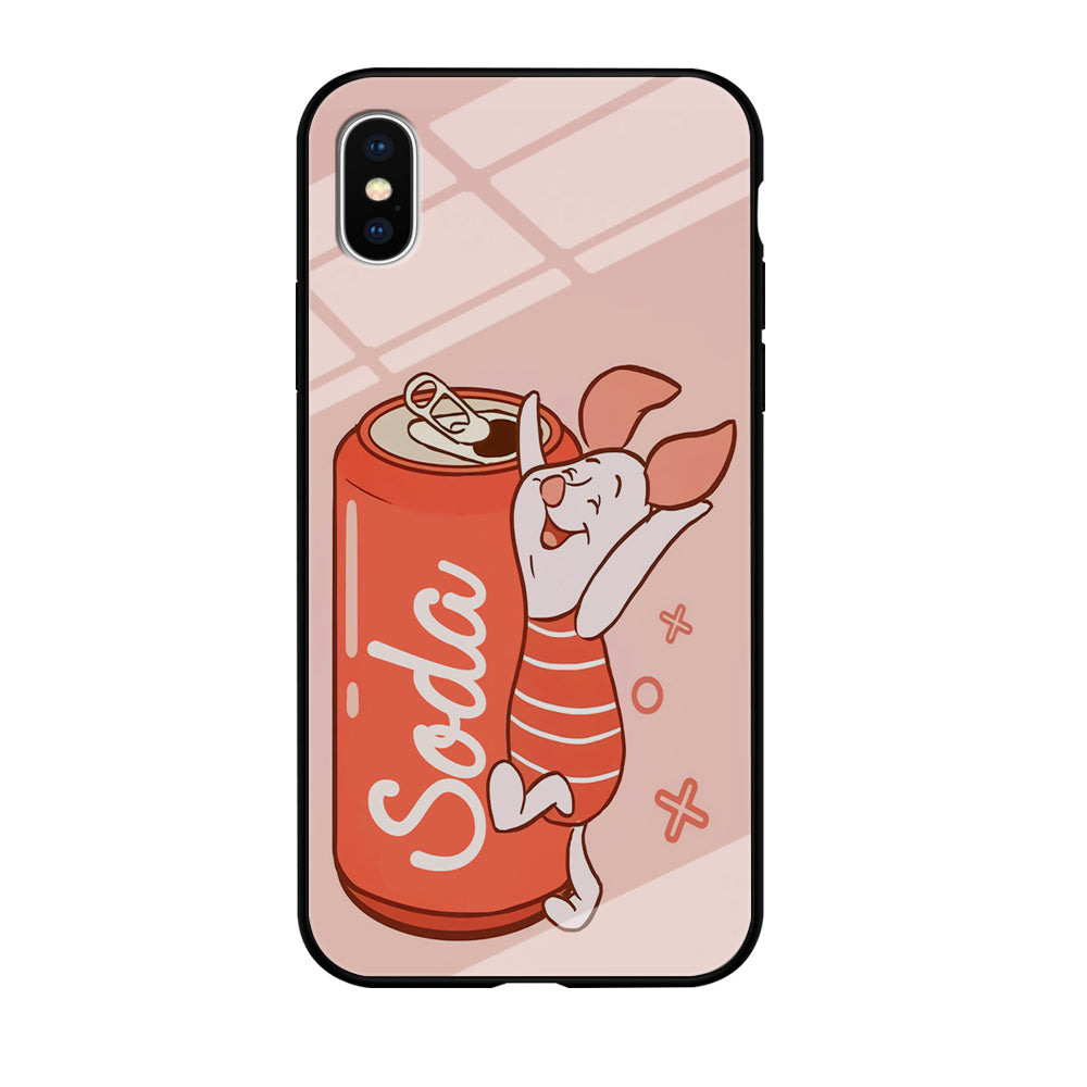 Piglet Winnie The Pooh Favorite Sodas iPhone XS Case