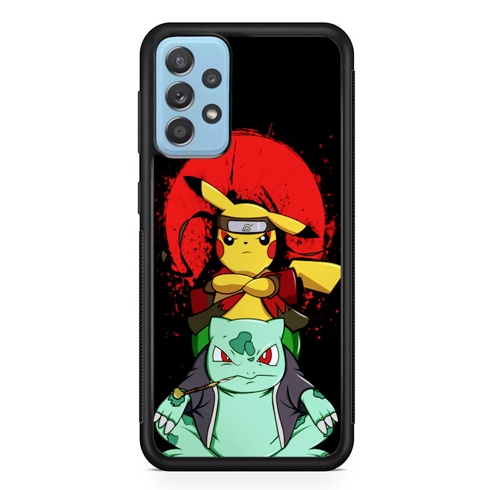 Pikachu Cosplay Naruto And Gamabunta Samsung Galaxy A72 Case