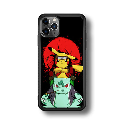 Pikachu Cosplay Naruto And Gamabunta iPhone 11 Pro Max Case