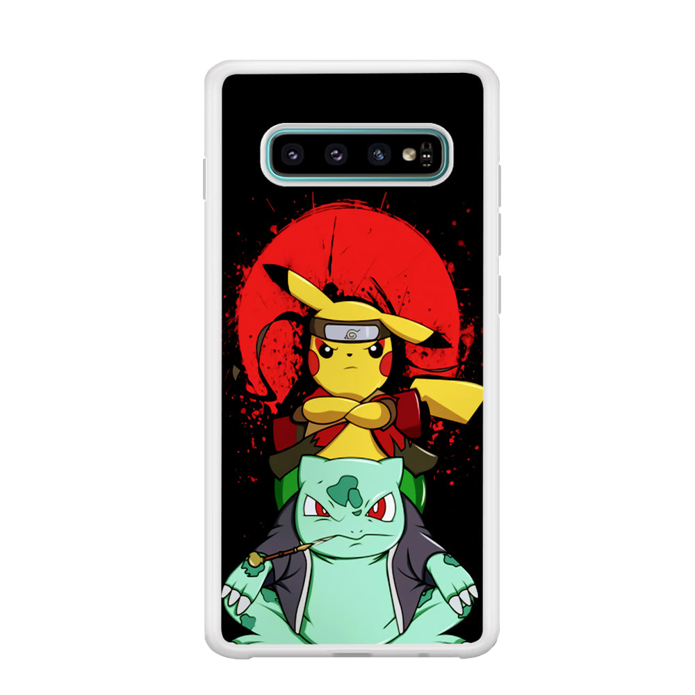 Pikachu Cosplay Naruto And Gamabunta Samsung Galaxy S10 Case