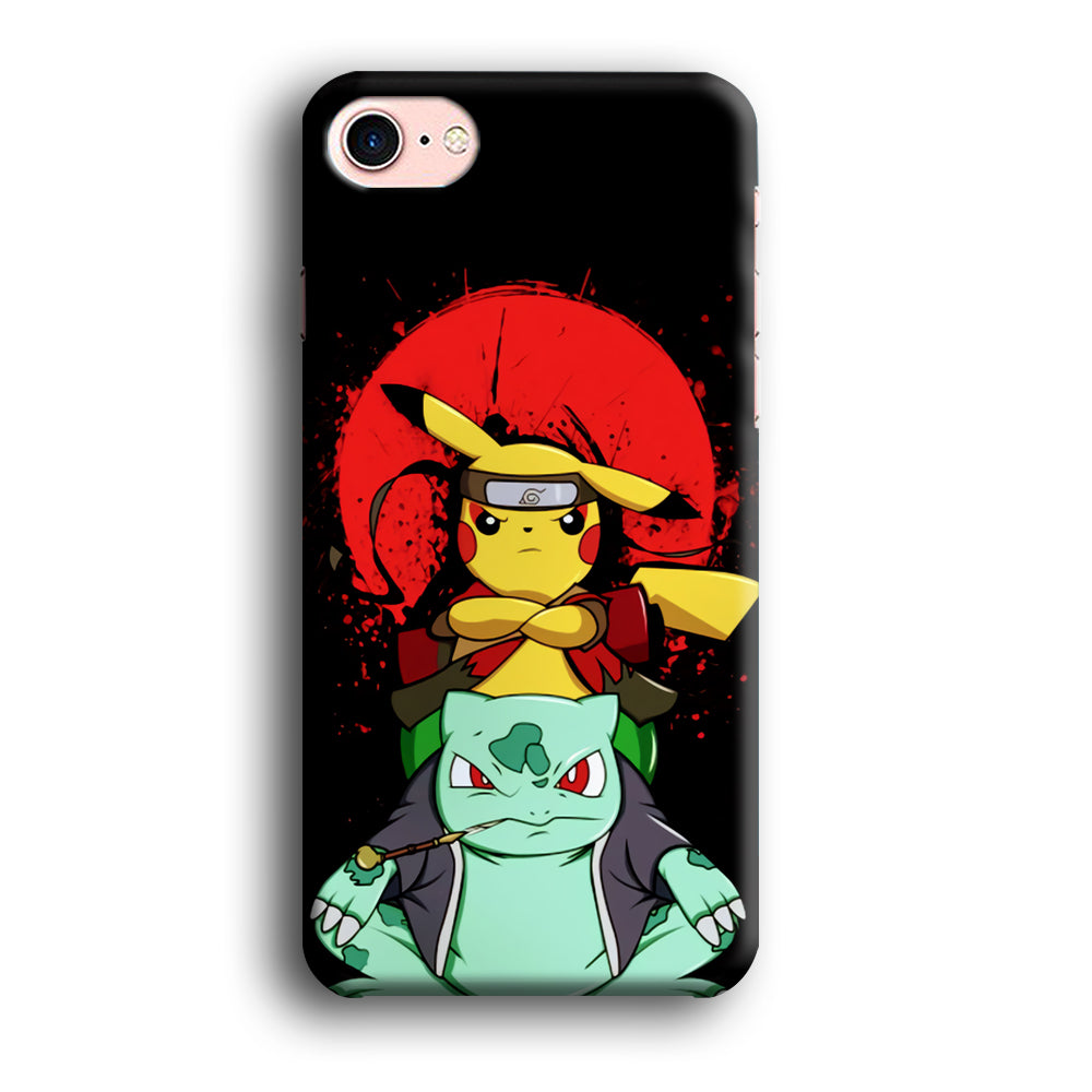 Pikachu Cosplay Naruto And Gamabunta iPhone 7 Case