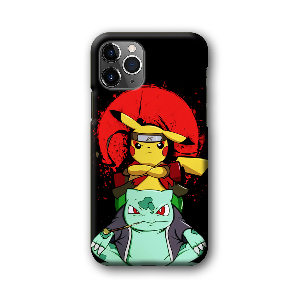 Pikachu Cosplay Naruto And Gamabunta iPhone 11 Pro Max Case