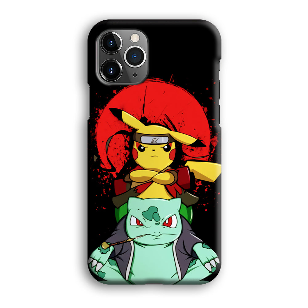 Pikachu Cosplay Naruto And Gamabunta iPhone 12 Pro Max Case