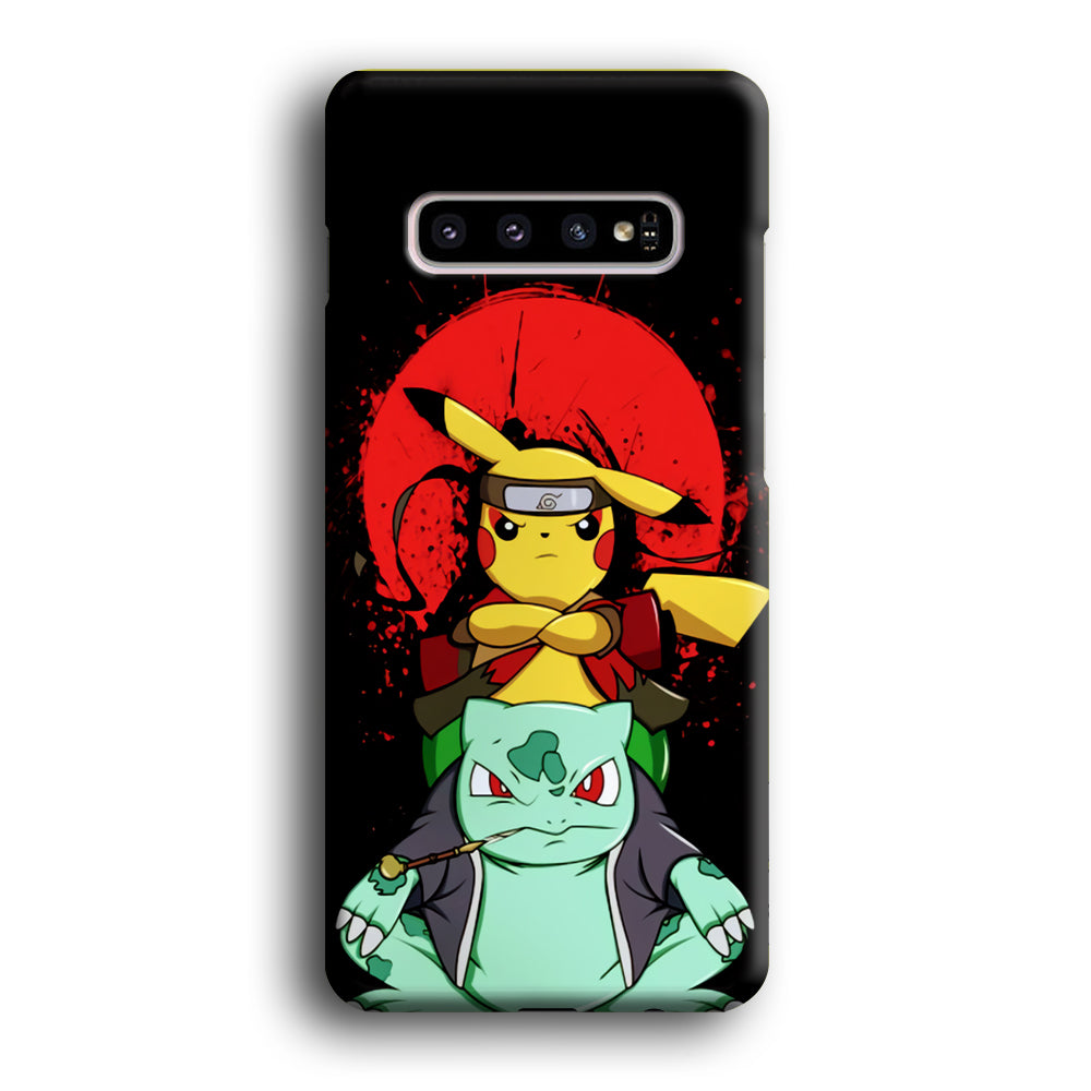 Pikachu Cosplay Naruto And Gamabunta Samsung Galaxy S10 Case