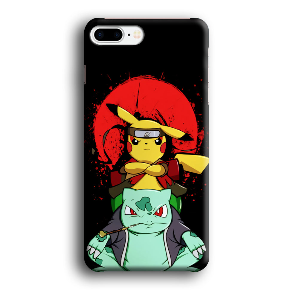 Pikachu Cosplay Naruto And Gamabunta iPhone 7 Plus Case