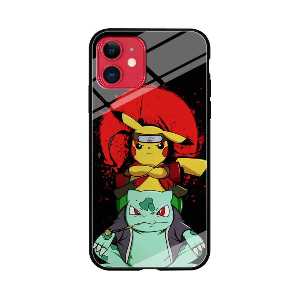 Pikachu Cosplay Naruto And Gamabunta iPhone 11 Case