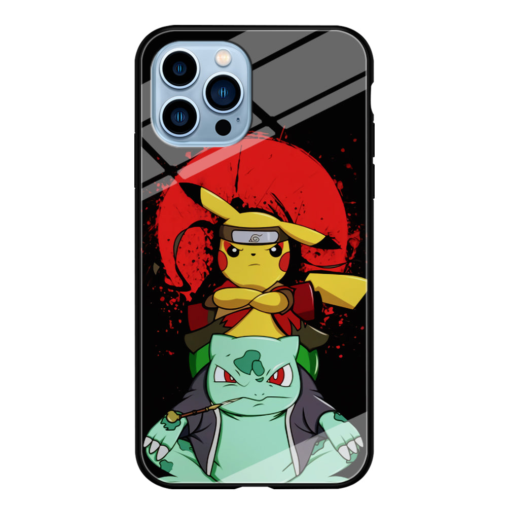 Pikachu Cosplay Naruto And Gamabunta iPhone 13 Pro Case