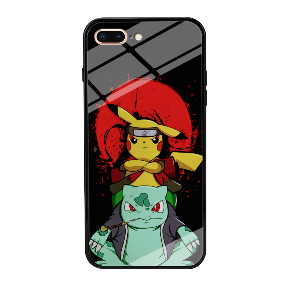 Pikachu Cosplay Naruto And Gamabunta iPhone 7 Plus Case