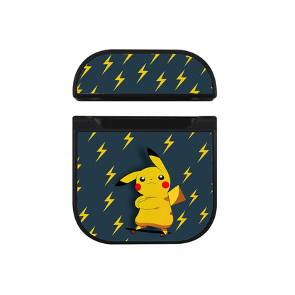 Pikachu Skateboard Hard Plastic Case Cover For Apple Airpods