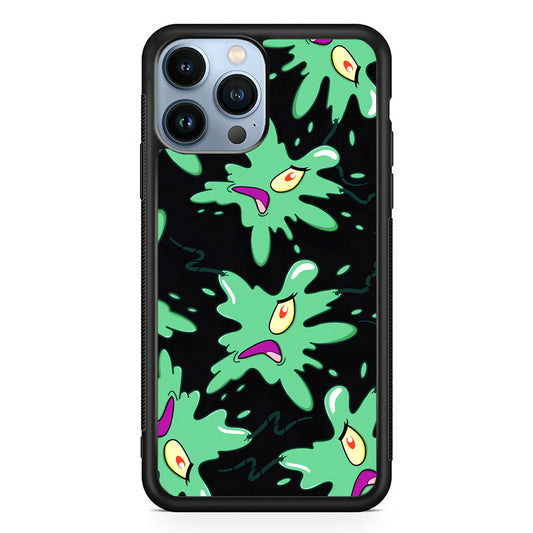 Plankton Flat Character iPhone 14 Pro Max Case