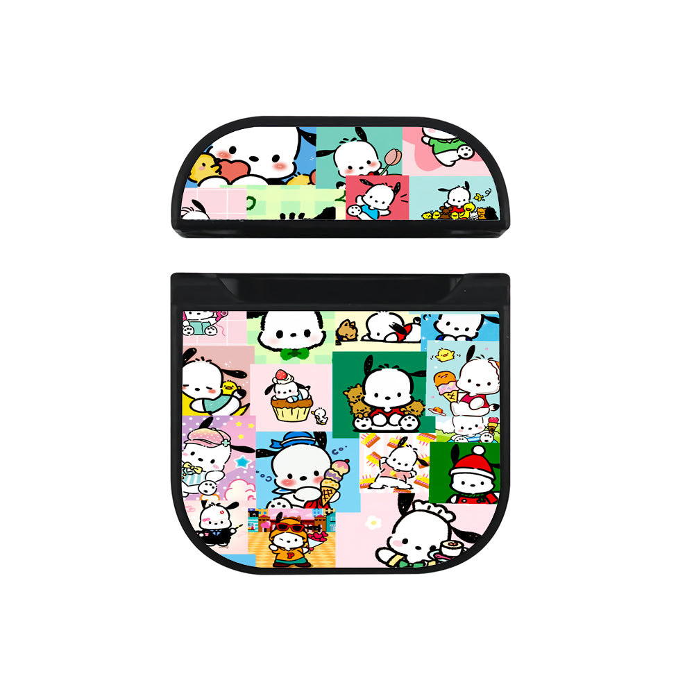 Pochacco Collage Of Moment Hard Plastic Case Cover For Apple Airpods