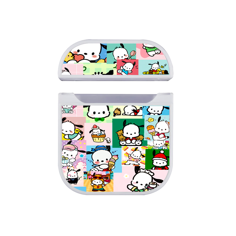 Pochacco Collage Of Moment Hard Plastic Case Cover For Apple Airpods