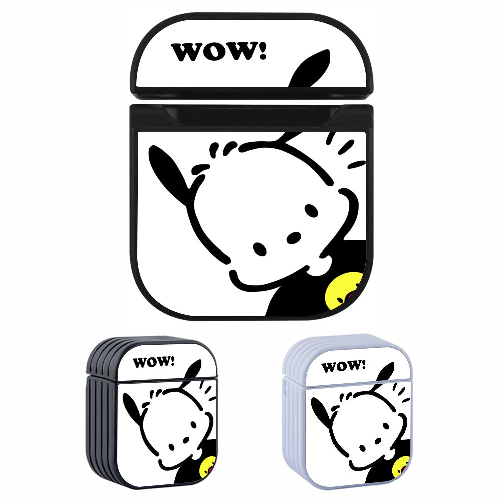 Pochacco Say Wow Hard Plastic Case Cover For Apple Airpods