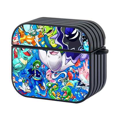 Pokemon Collection Of Water Type Hard Plastic Case Cover For Apple Airpods 3