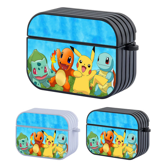 Pokemon Starter Character Hero Hard Plastic Case Cover For Apple Airpods Pro