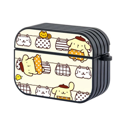 Pompompurin Drying Clothes Daily Hard Plastic Case Cover For Apple Airpods Pro 2 - Ezzystore