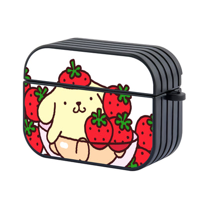 Pompompurin Strawberry Fruit Hard Plastic Case Cover For Apple Airpods Pro