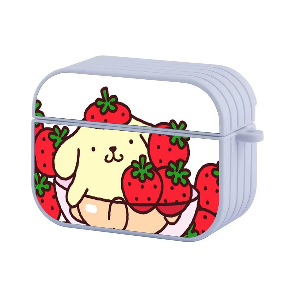 Pompompurin Strawberry Fruit Hard Plastic Case Cover For Apple Airpods Pro