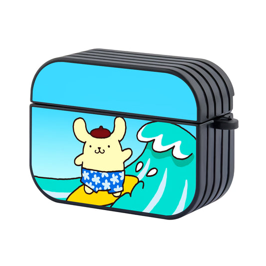 Pompompurin Surfing Style Hard Plastic Case Cover For Apple Airpods Pro 2 - Ezzystore