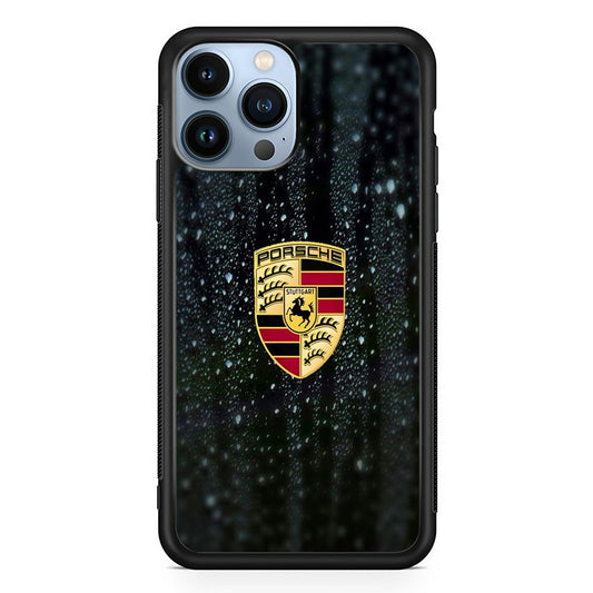 Porsche Logo Watermark iPhone 14 Pro Max Case - Ezzystore
