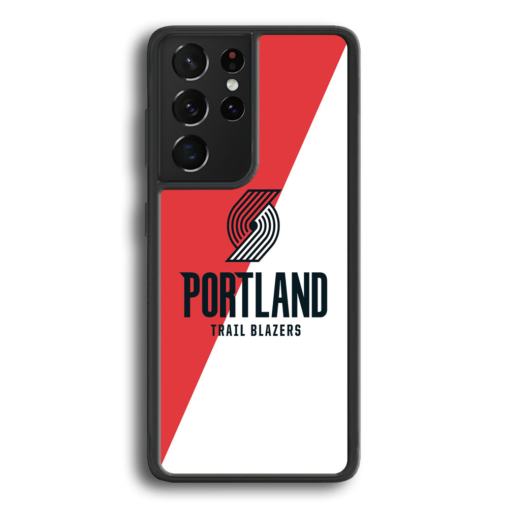 Portland Trail Blazers Team Two Colour Samsung Galaxy S22 Ultra Case - Ezzystore