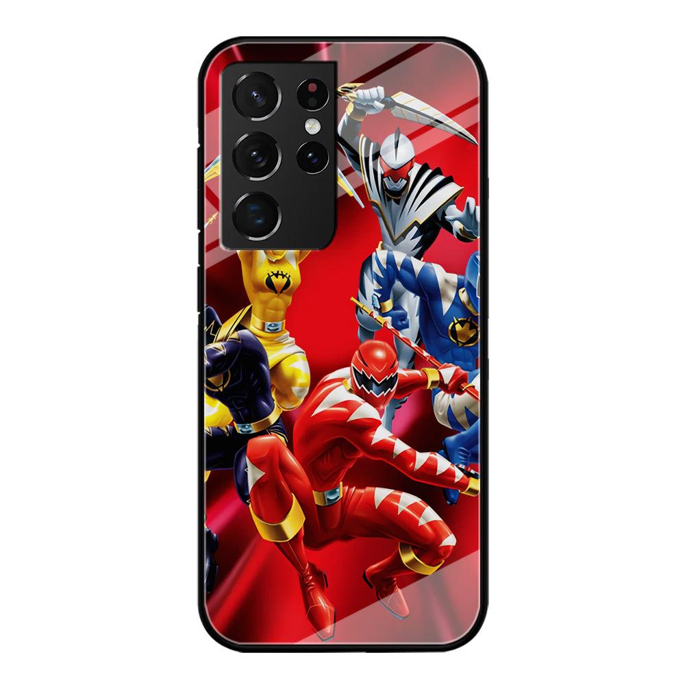 Power Rangers Dino Thunder Team Samsung Galaxy S21 Ultra Case