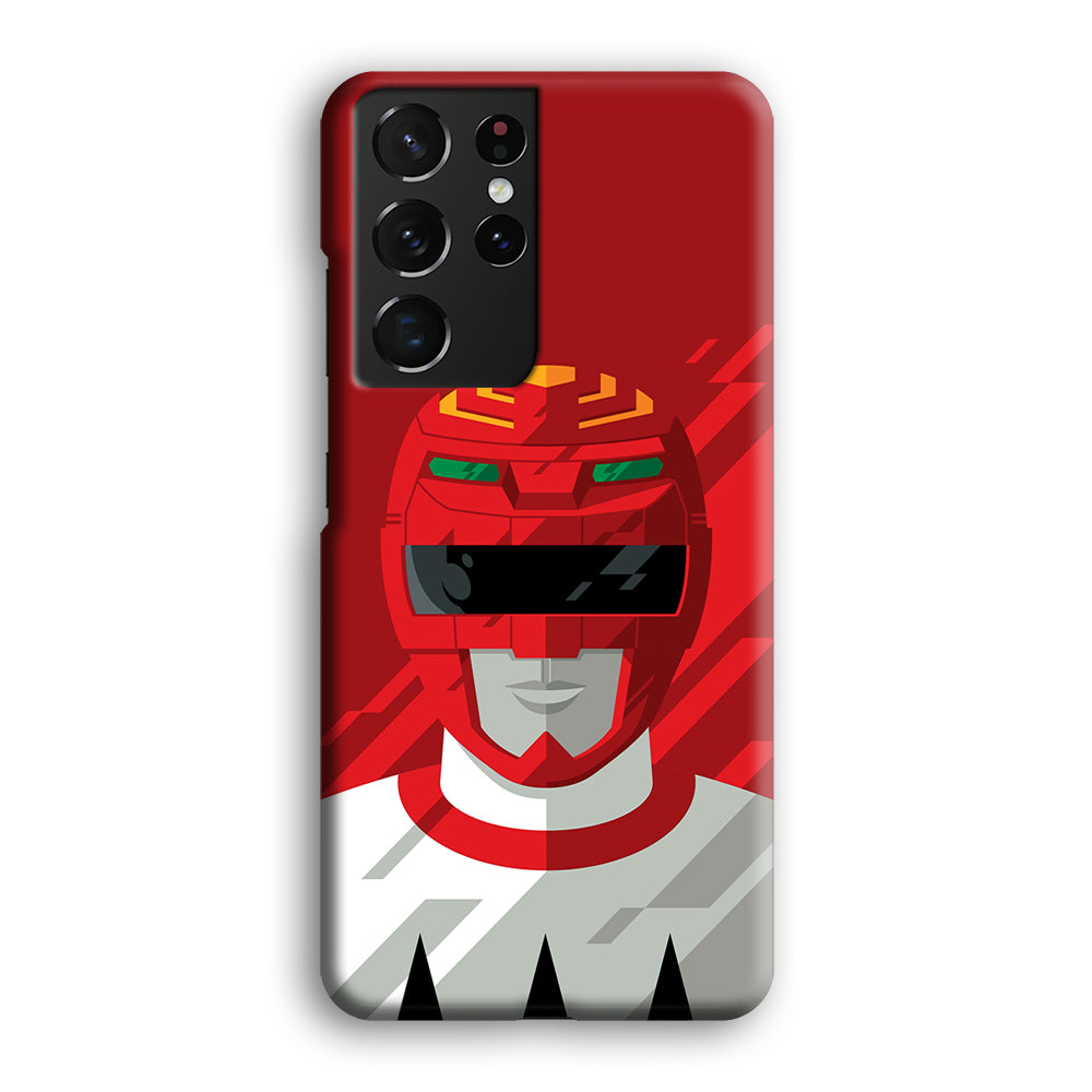 Power Rangers Red Leader Samsung Galaxy S21 Ultra Case