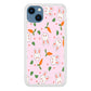 Rabbit Carrot Doodle iPhone 14 Case