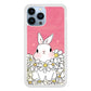 Rabbit Cute Flowers iPhone 15 Pro Case